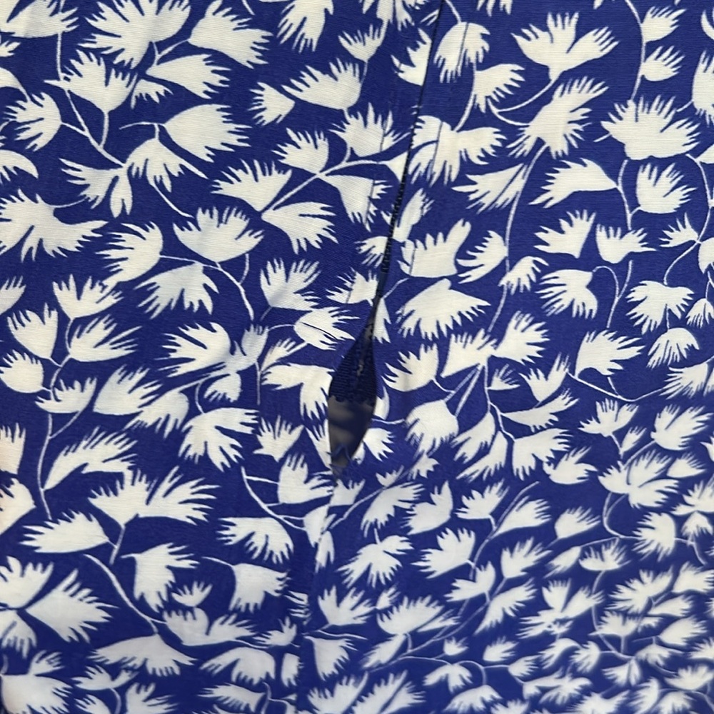 Jane Schaffhausen Belle France Blue & White Vintage Cottagecore Dress Women’s 6 - Picture 6 of 8